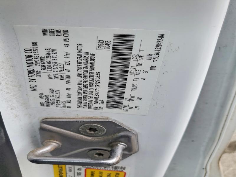 53917516 :رقم المزاد ، NM0LS7F71G1270859 vin ، 2016 Ford Transit Connect مزاد بيع