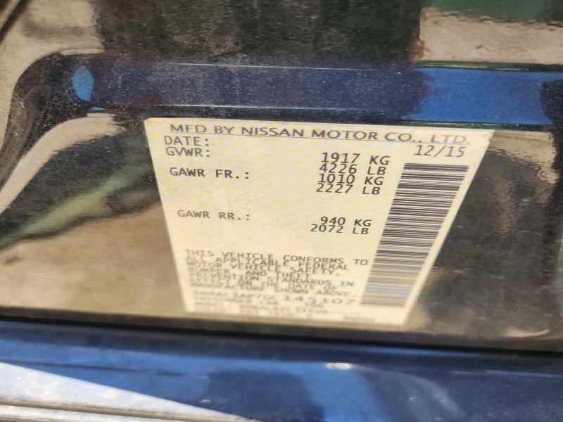 54209116 :رقم المزاد ، 1N4AL3AP7GC145107 vin ، 2016 Nissan Altima مزاد بيع