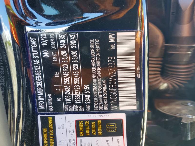 Продаж на аукціоні авто 2021 Mercedes-benz Glc, vin: W1N0G8EB0MV273378, номер лоту: 52574136