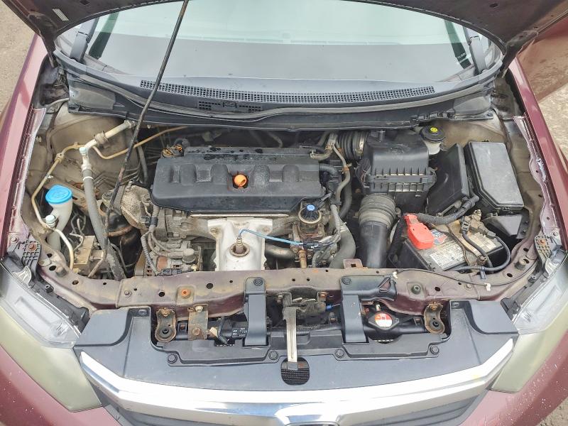 48225276 :رقم المزاد ، 2HGFB2F42CH001520 vin ، 2012 Honda Civic مزاد بيع