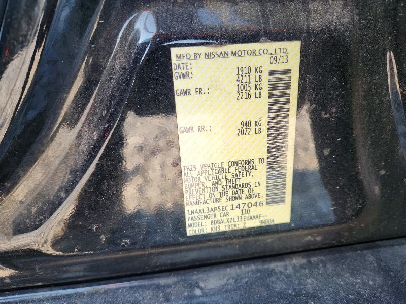 54114576 :رقم المزاد ، 1N4AL3AP5EC147046 vin ، 2014 Nissan Altima مزاد بيع