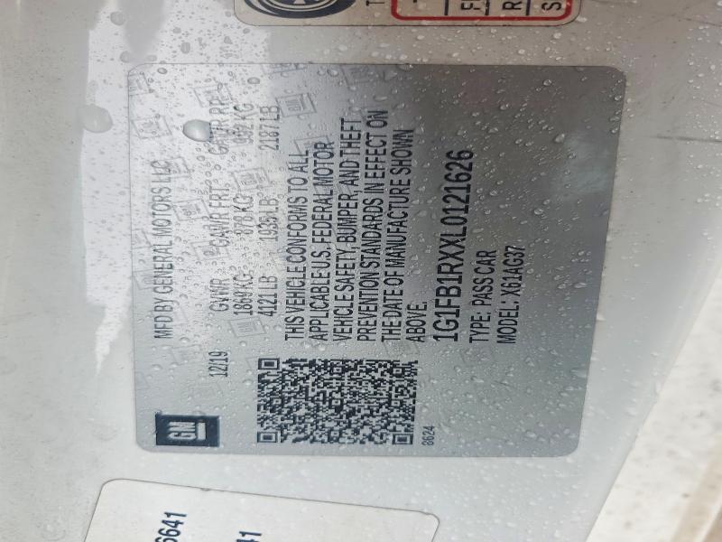 Продаж на аукціоні авто 2020 Chevrolet Camaro, vin: 1G1FB1RXXL0121626, номер лоту: 53427336