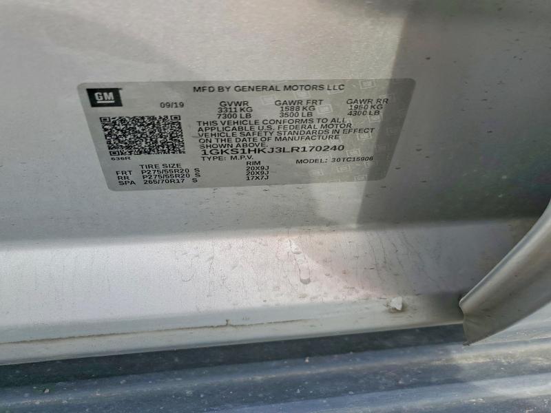 Продажа на аукционе авто 2020 Gmc Yukon Xl, vin: 1GKS1HKJ3LR170240, номер лота: 53651066