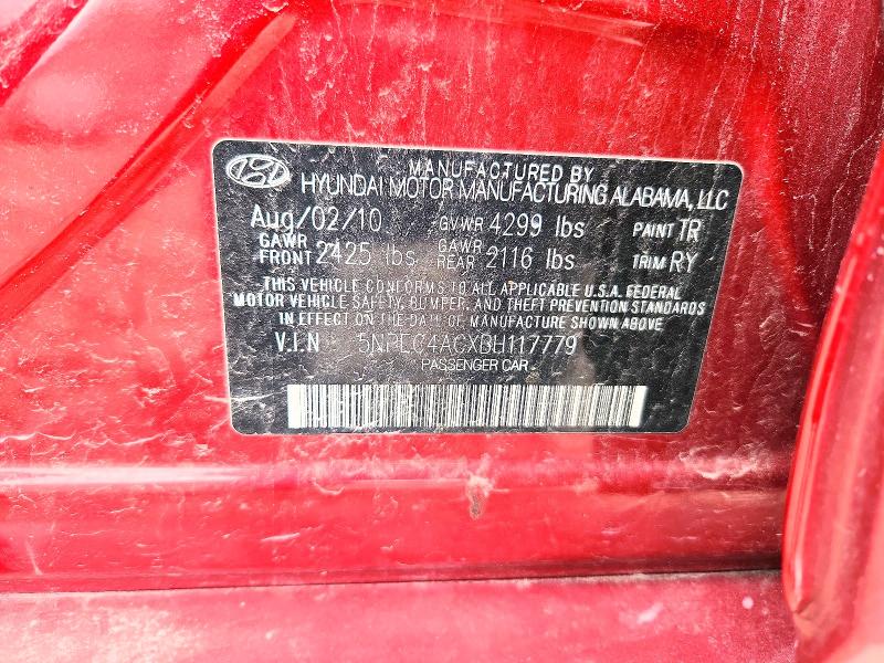 Продаж на аукціоні авто 2011 Hyundai Sonata, vin: 5NPEC4ACXBH117779, номер лоту: 52533656