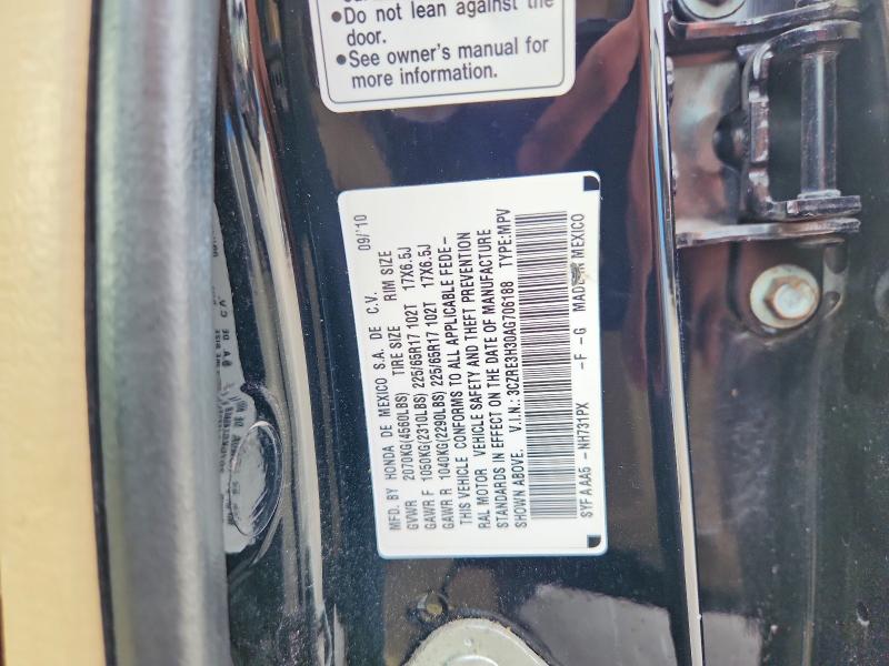 54195076 :رقم المزاد ، 3CZRE3H30AG706188 vin ، 2010 Honda Cr-v مزاد بيع