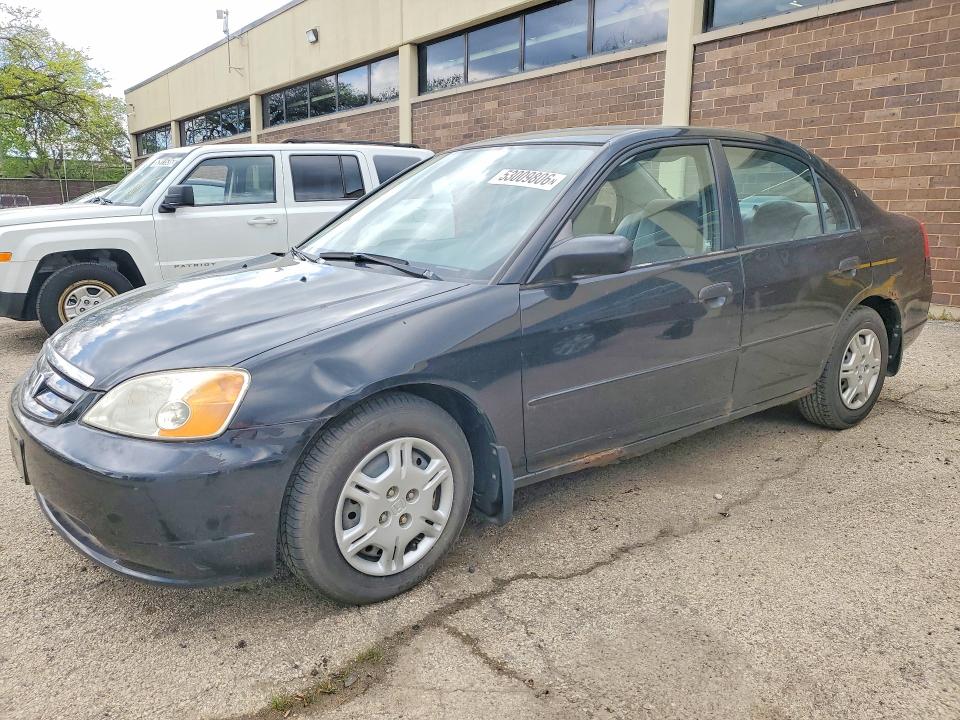 53009806 :رقم المزاد ، JHMES16521S008405 vin ، 2001 Honda Civic مزاد بيع
