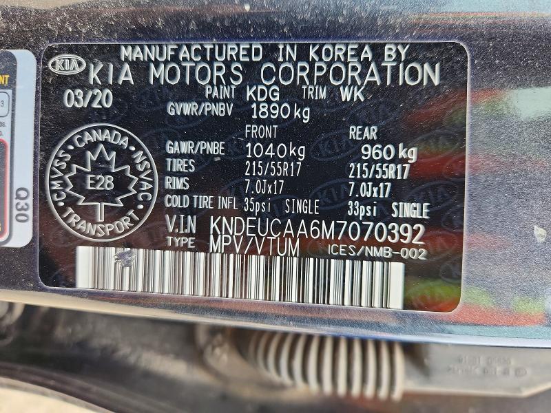 Продажа на аукционе авто 2021 Kia Seltos, vin: KNDEUCAA6M7070392, номер лота: 55588906
