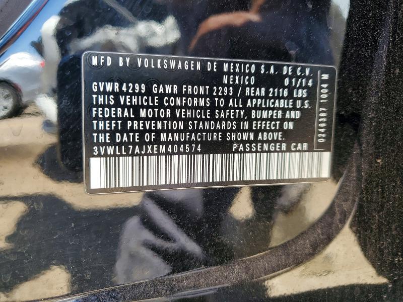 Aukcja sprzedaży 2014 Volkswagen Jetta, vin: 3VWLL7AJXEM404574, numer aukcji: 52427366