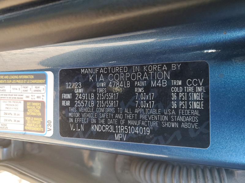 Продажа на аукционе авто 2024 Kia Niro, vin: KNDCR3L11R5104019, номер лота: 53036926