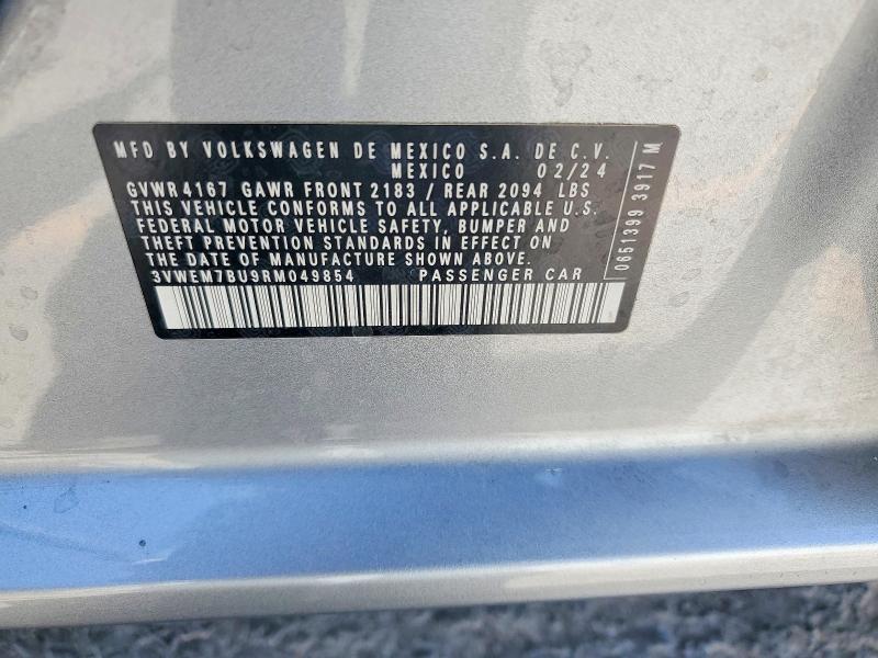 Aukcja sprzedaży 2024 Volkswagen Jetta, vin: 3VWEM7BU9RM049854, numer aukcji: 53568846