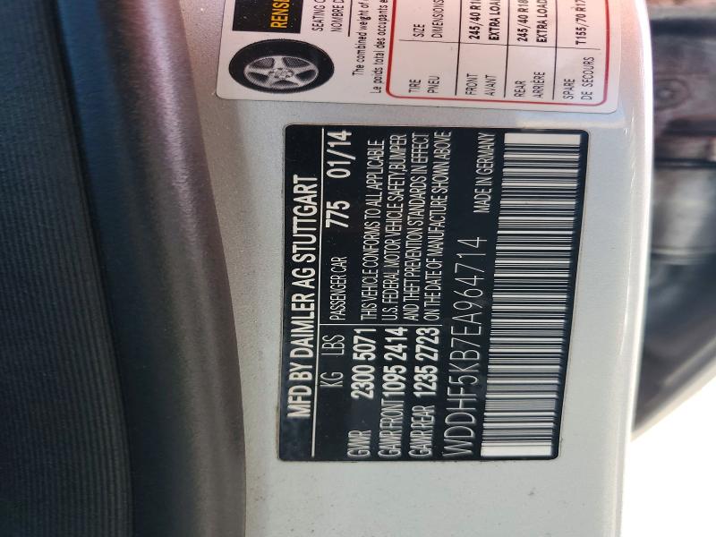 Aukcja sprzedaży 2014 Mercedes-benz E, vin: WDDHF5KB7EA964714, numer aukcji: 53730776