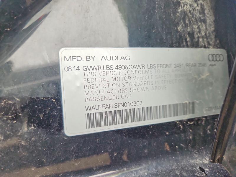 Auction sale of the 2015 Audi A4, vin: WAUFFAFL8FN010302, lot number: 54394096