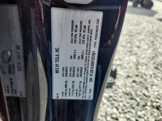 Продаж на аукціоні авто 2019 Tesla Model 3, vin: 5YJ3E1EA5KF337581, номер лоту: 54770026