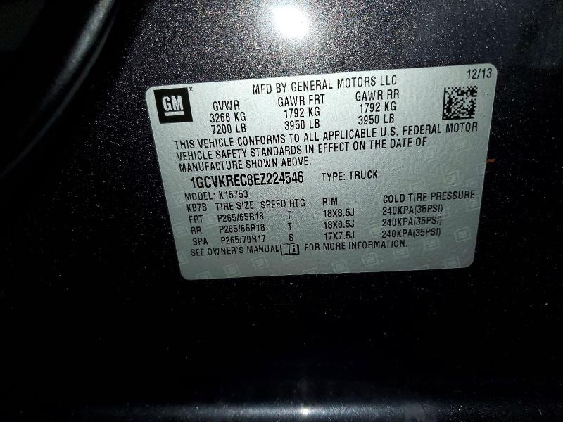 Aukcja sprzedaży 2014 Chevrolet Silverado, vin: 1GCVKREC8EZ224546, numer aukcji: 51918576