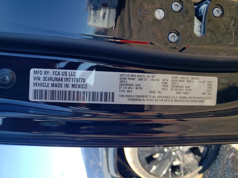 Продаж на аукціоні авто 2024 Jeep Wagoneer S, vin: 3C4RJNAK1RT179778, номер лоту: 52771696