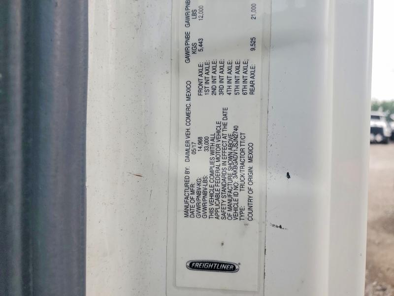 Aukcja sprzedaży 2018 Freightliner Cascadia 113, vin: 3AKBGADV1JSJN2740, numer aukcji: 54516126