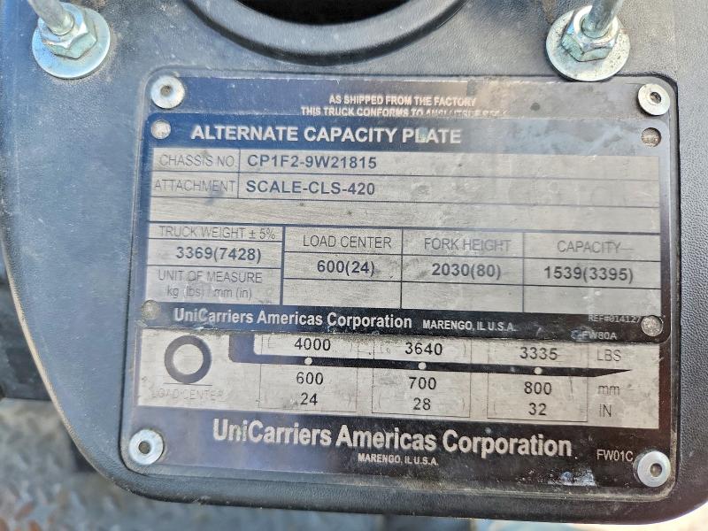 Aukcja sprzedaży 2016 Unicariers Forklift, vin: CP1F29W21815, numer aukcji: 52525446