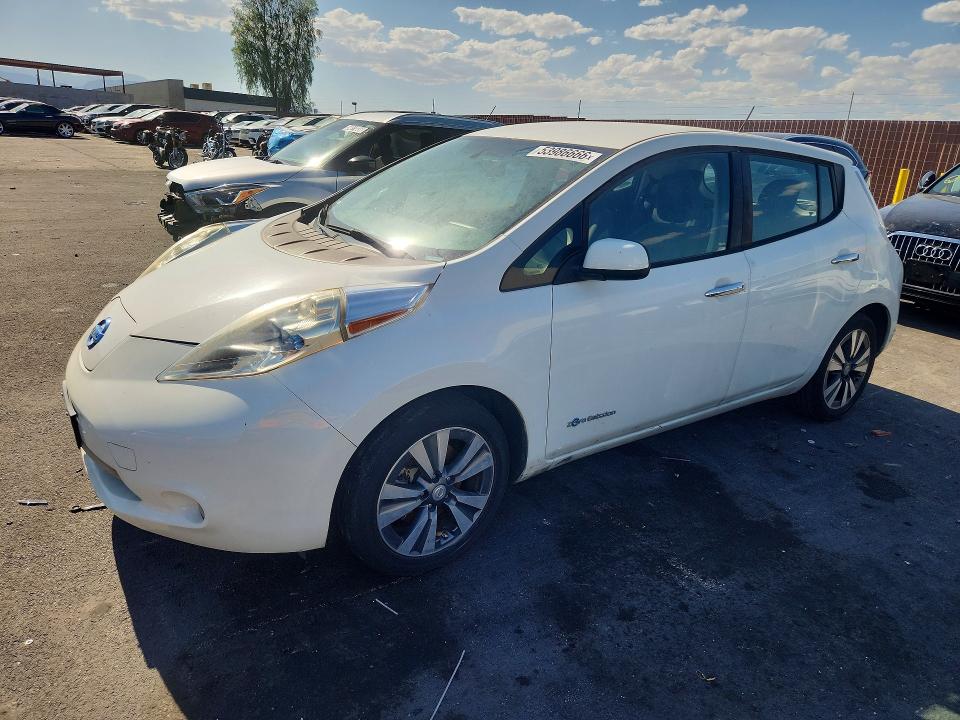 53986666 :رقم المزاد ، 1N4AZ0CPXFC326470 vin ، 2015 Nissan Leaf مزاد بيع