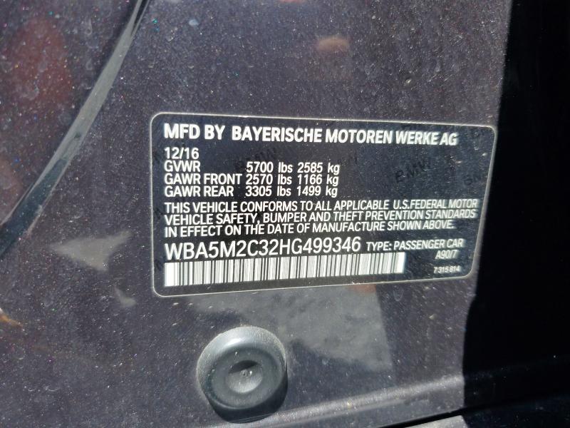 Продажа на аукционе авто 2017 Bmw 535, vin: WBA5M2C32HG499346, номер лота: 53515006