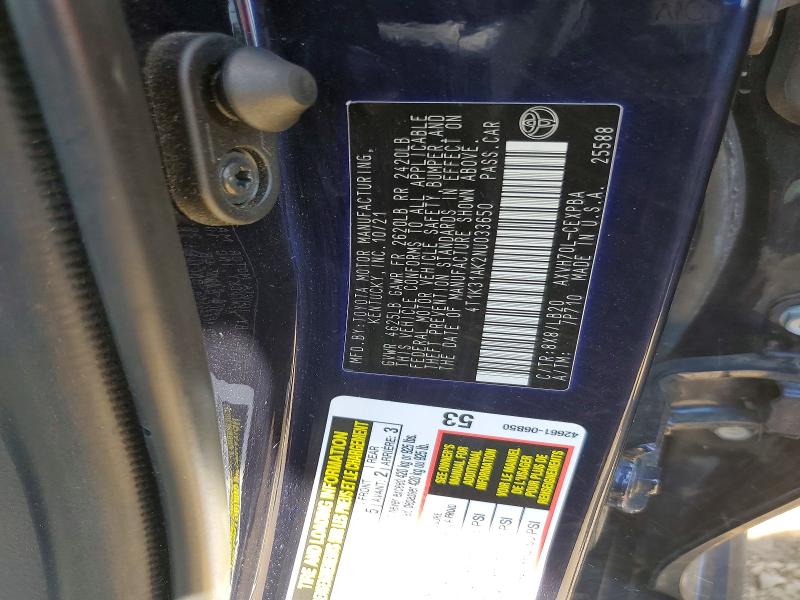 Продажа на аукционе авто 2022 Toyota Camry, vin: 4T1K31AK2NU033650, номер лота: 52016286