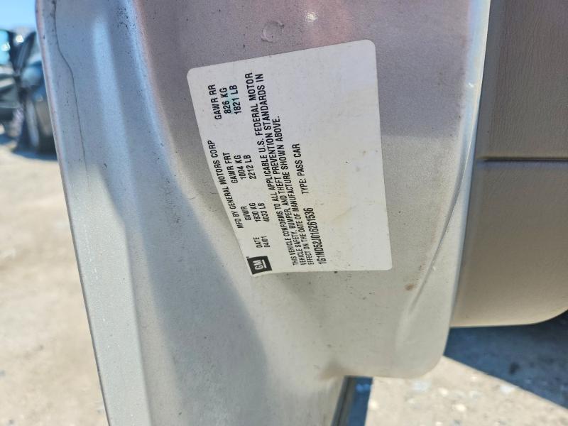2001 Chevrolet Malibu მანქანა იყიდება აუქციონზე, vin: 1G1ND52J016261536, აუქციონის ნომერი: 54216856