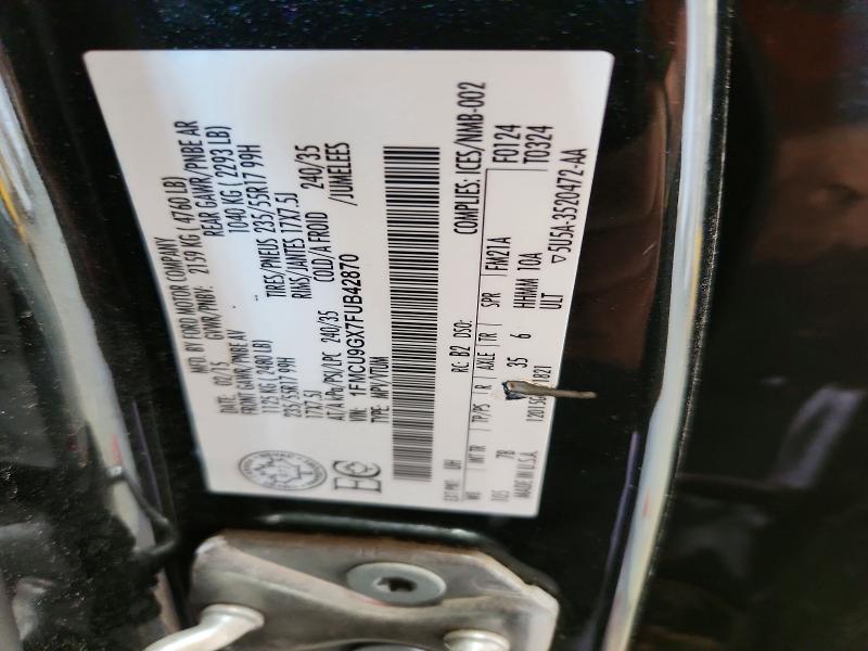 52736696 :رقم المزاد ، 1FMCU9GX7FUB42870 vin ، 2015 Ford Escape مزاد بيع