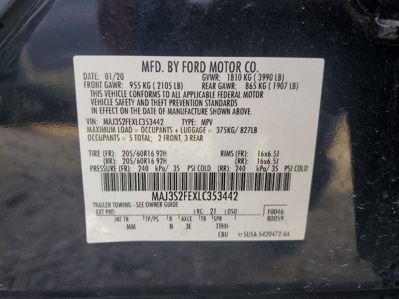 Продажа на аукционе авто 2020 Ford Ecosport, vin: MAJ3S2FEXLC353442, номер лота: 52301476