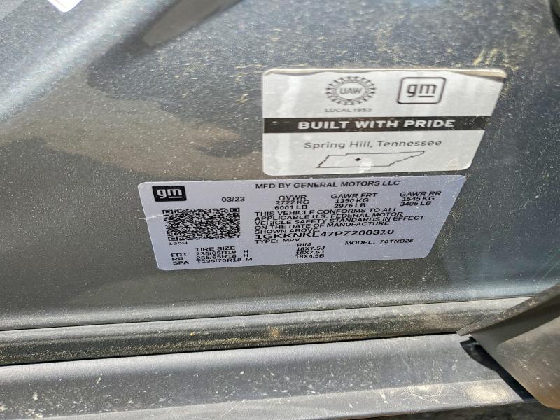 52570836 :رقم المزاد ، 1GKKNKL47PZ200310 vin ، 2023 Gmc Acadia مزاد بيع
