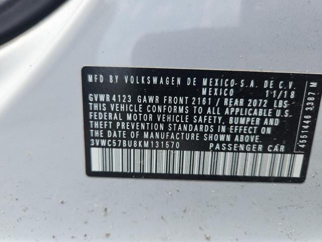 Продажа на аукционе авто 2019 Volkswagen Jetta, vin: 3VWC57BU8KM131570, номер лота: 55239546