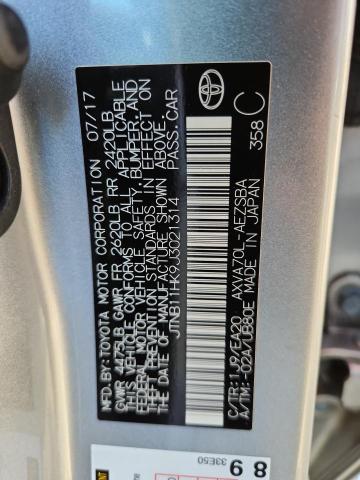 2018 Toyota Camry მანქანა იყიდება აუქციონზე, vin: JTNB11HK9J3021314, აუქციონის ნომერი: 52173036
