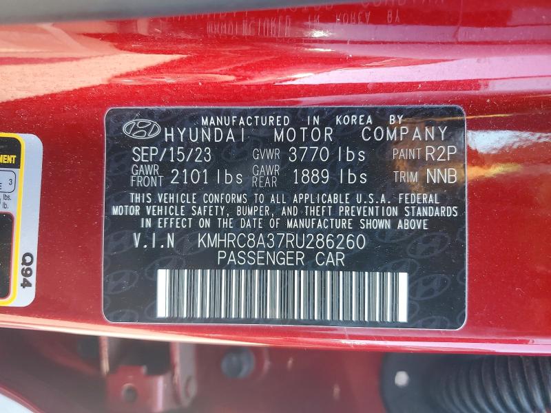 Продаж на аукціоні авто 2024 Hyundai Venue, vin: KMHRC8A37RU286260, номер лоту: 54921306