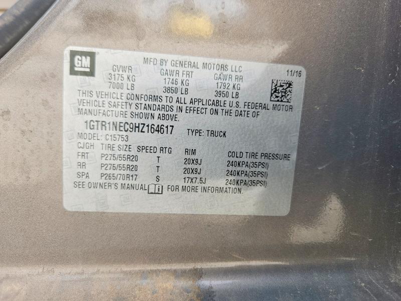 Aukcja sprzedaży 2017 Gmc Sierra, vin: 1GTR1NEC9HZ164617, numer aukcji: 55062046
