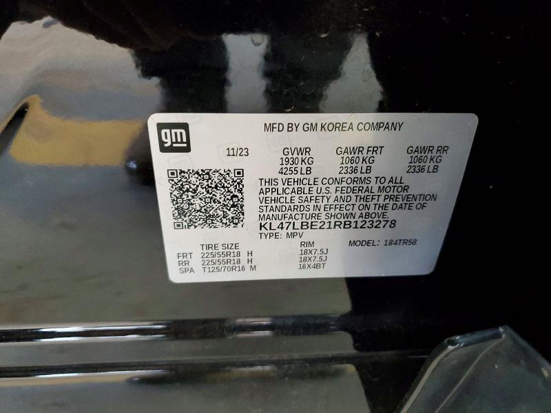 2024 Buick Envista მანქანა იყიდება აუქციონზე, vin: KL47LBE21RB123278, აუქციონის ნომერი: 53162766