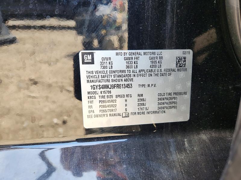 Aukcja sprzedaży 2015 Cadillac Escalade, vin: 1GYS4MKJ9FR613453, numer aukcji: 54200566