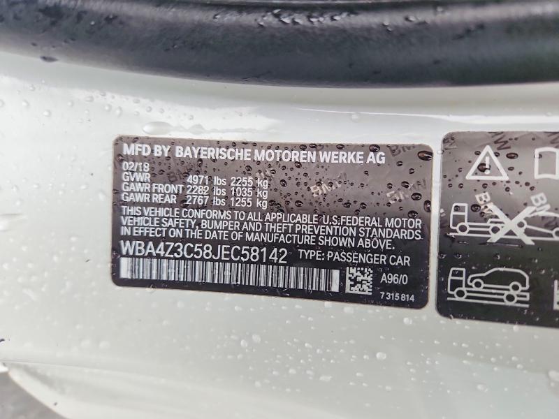 Продаж на аукціоні авто 2018 Bmw 430xi, vin: WBA4Z3C58JEC58142, номер лоту: 55126056