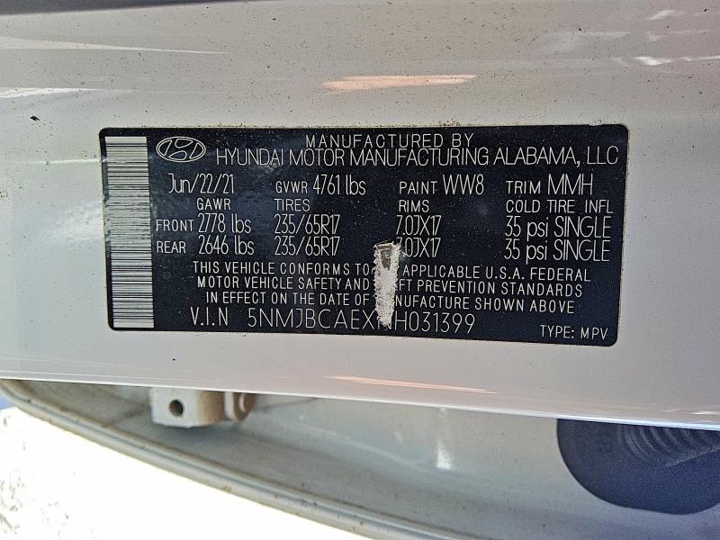 Продаж на аукціоні авто 2022 Hyundai Tucson, vin: 5NMJBCAEXNH031399, номер лоту: 52442946