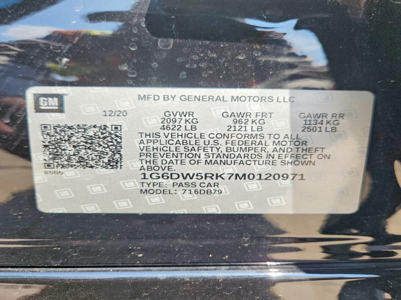 54899966 :رقم المزاد ، 1G6DW5RK7M0120971 vin ، 2021 Cadillac Ct5 مزاد بيع