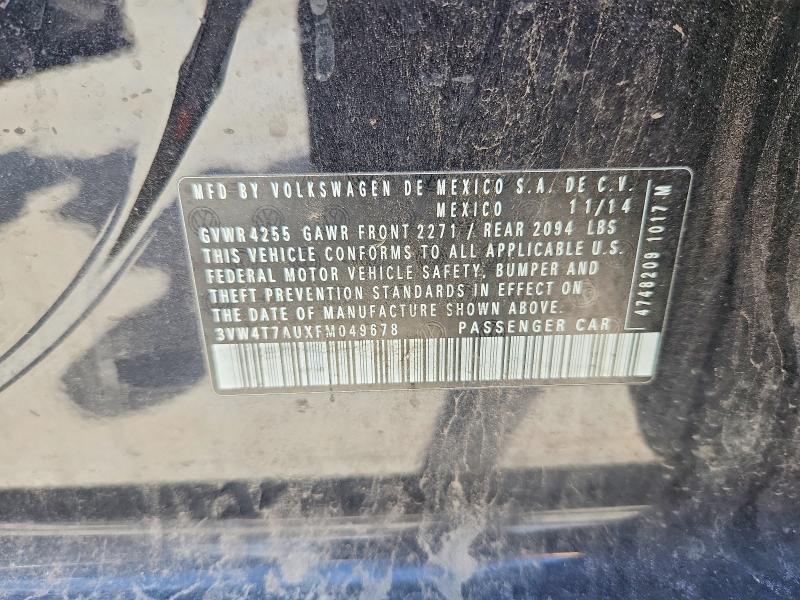 Продажа на аукционе авто 2015 Volkswagen Gti, vin: 3VW4T7AUXFM049678, номер лота: 55063866