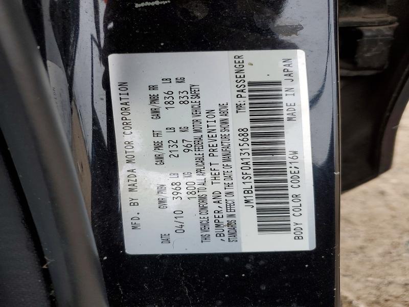 Продаж на аукціоні авто 2010 Mazda 3, vin: JM1BL1SF0A1315688, номер лоту: 52211756