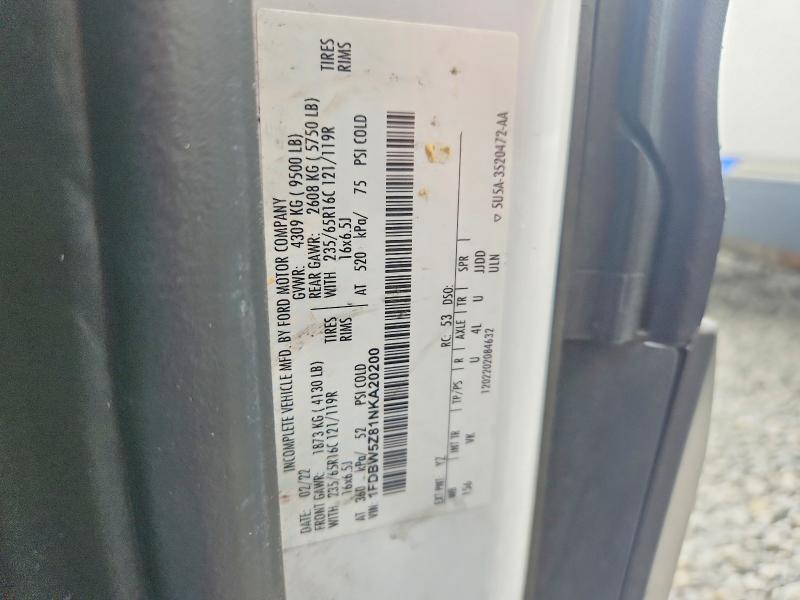 Продажа на аукционе авто 2022 Ford Transit, vin: 1FDBW5Z81NKA20200, номер лота: 54518236