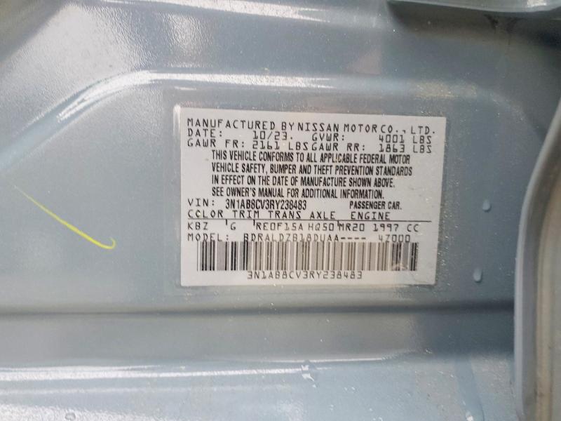 Aukcja sprzedaży 2024 Nissan Sentra, vin: 3N1AB8CV3RY238483, numer aukcji: 54995956