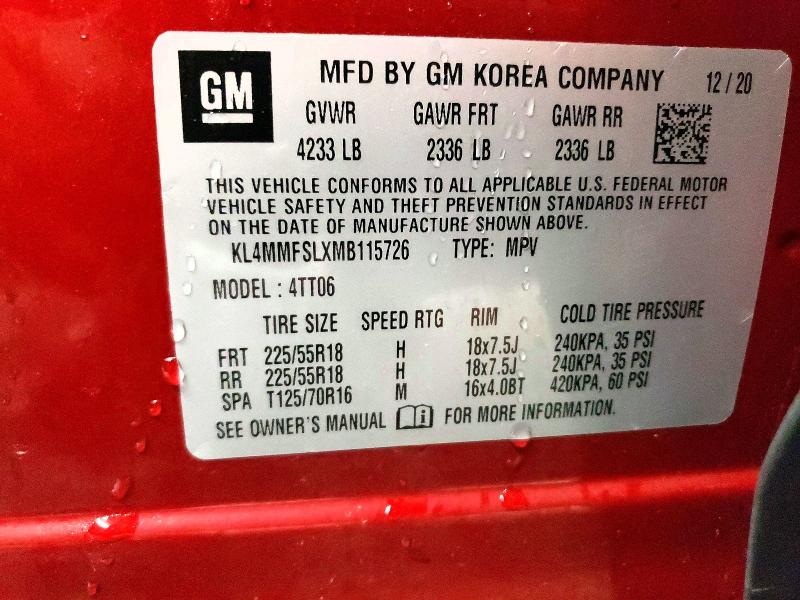 Продажа на аукционе авто 2021 Buick Encore Gx, vin: KL4MMFSLXMB115726, номер лота: 54505136