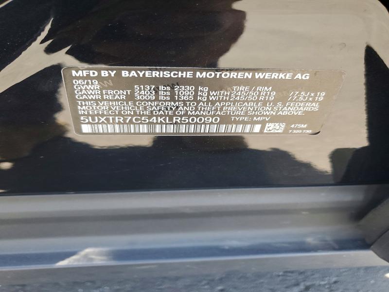 Aukcja sprzedaży 2019 Bmw X3, vin: 5UXTR7C54KLR50090, numer aukcji: 53295756