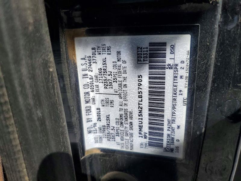 55067016 :رقم المزاد ، 1FMEU15N2TLB57905 vin ، 1996 Ford Bronco مزاد بيع