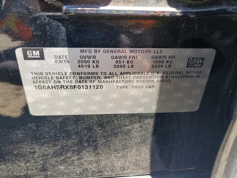 Продаж на аукціоні авто 2015 Cadillac Ats, vin: 1G6AH5RX8F0131120, номер лоту: 53590406