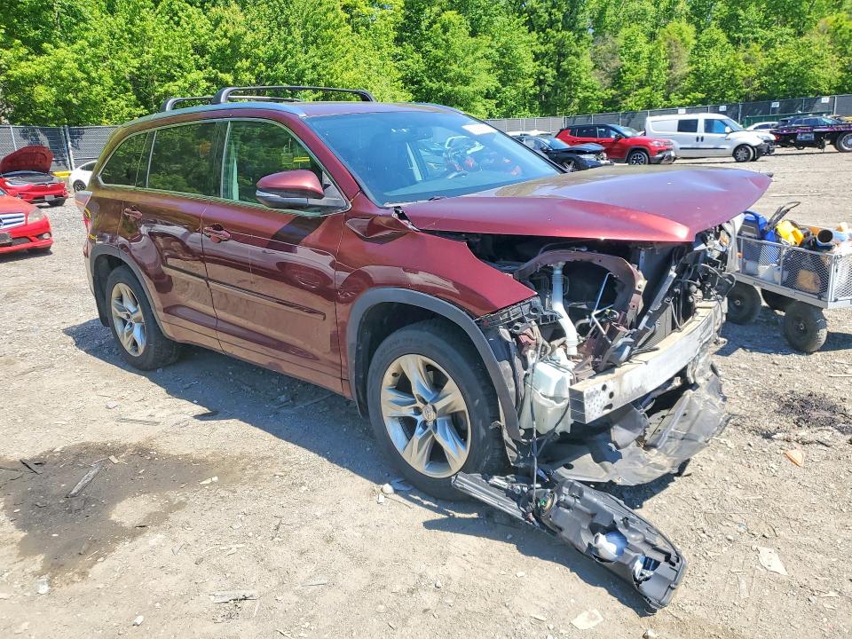 52196336 :رقم المزاد ، 5TDDKRFH2ES035771 vin ، 2014 Toyota Highlander مزاد بيع
