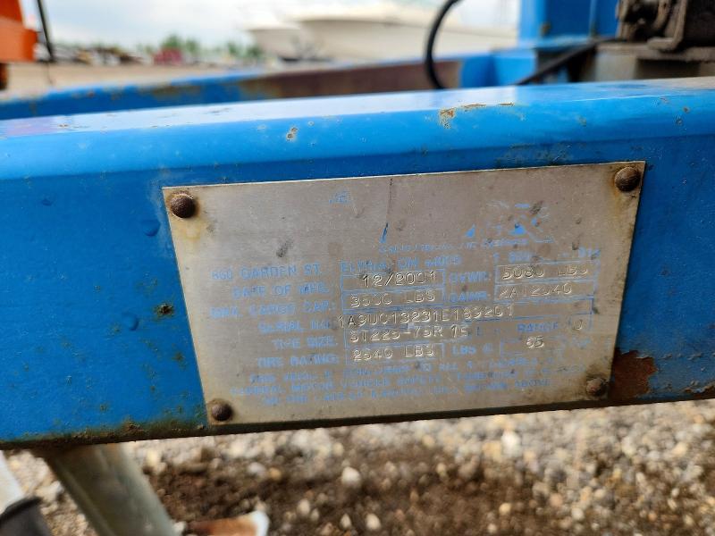 2001 Other Utility Trailer მანქანა იყიდება აუქციონზე, vin: 1A9UC13231E189201, აუქციონის ნომერი: 53887166
