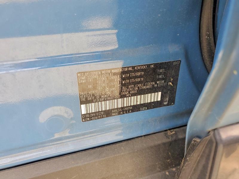 Продажа на аукционе авто 2022 Toyota Rav4, vin: 4T3E6RFV1NU074977, номер лота: 52330046