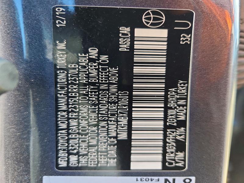 Продажа на аукционе авто 2020 Toyota C-hr, vin: NMTKHMBX7LR106013, номер лота: 54543636