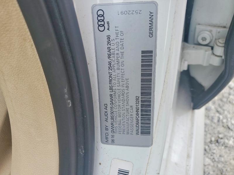 2017 Audi A6 მანქანა იყიდება აუქციონზე, vin: WAUD8AFC4HN013282, აუქციონის ნომერი: 54555016